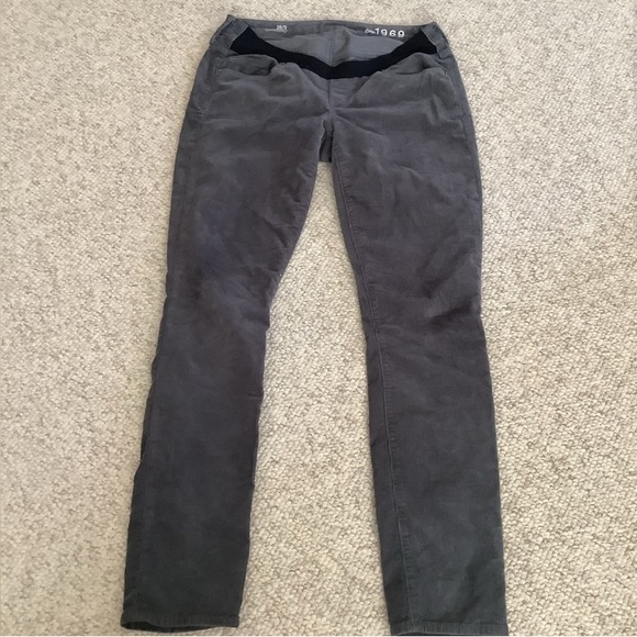 GAP Pants - Gap Maternity Gray Corduroy Pants Skinny Stretch 6